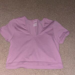 Pink crop top